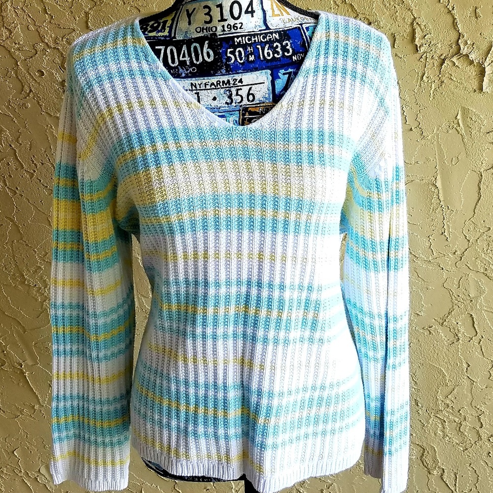 Liz Claiborne LizSport Knit Sweater Large